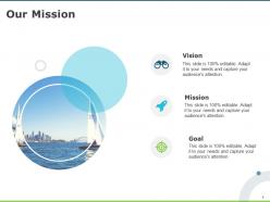 Our mission and vision goal d65 ppt powerpoint presentation infographics slides