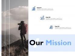 Our mission and vision goal e16 ppt powerpoint presentation icon deck