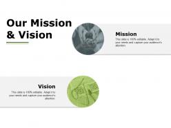 Our mission and vision ppt powerpoint presentation file professional