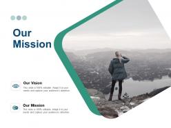 Our mission and vision ppt powerpoint presentation gallery ideas