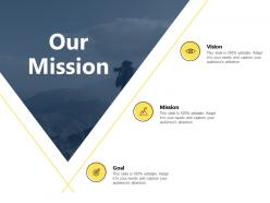 Our mission and vision ppt powerpoint presentation outline master slide
