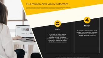 Our Mission And Vision Statement Web Design Company Profile Ppt Professional Graphics Example