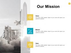 Our mission and vision value d334 ppt powerpoint presentation model rules