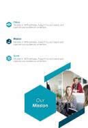 Our Mission Commercial Insurance Proposal One Pager Sample Example Document