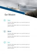 Our Mission Contractor Services Proposal One Pager Sample Example Document