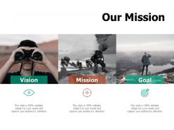 Our mission goal i482 ppt powerpoint presentation file infographics