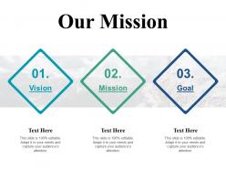 Our mission goal j8 ppt powerpoint presentation inspiration clipart