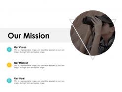 Our mission goal vision f666 ppt powerpoint presentation file themes