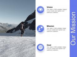 Our mission goal vision f712 ppt powerpoint presentation slides example file