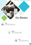 Our Mission Lawn And Landscape Services Proposal One Pager Sample Example Document