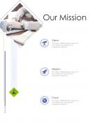 Our Mission Marketing Strategy Proposal One Pager Sample Example Document