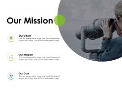 Our mission our goal l783 ppt powerpoint presentation model gridlines