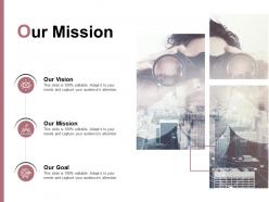 Our mission our vision our goal e250 ppt powerpoint presentation file good
