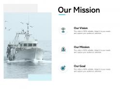 Our mission our vision our goal e41 ppt powerpoint presentation gallery tips