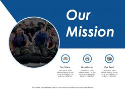 Our mission our vision our goal ppt inspiration outline
