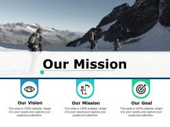Our mission our vision ppt powerpoint presentation file background