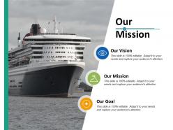 Our mission our vision ppt professional graphics download