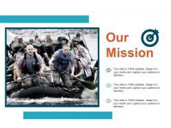 Our mission planning strategy ppt show infographic template
