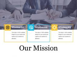 Our mission powerpoint presentation templates
