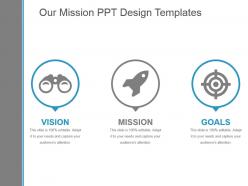 Our mission ppt design templates