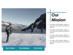 Our mission ppt file design inspiration