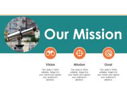 Our mission ppt infographic template 1