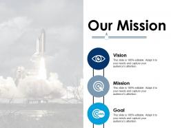Our mission ppt infographic template influencers