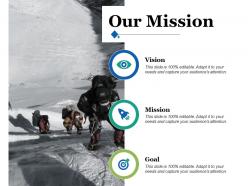 Our mission ppt infographics graphics tutorials