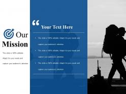 Our mission ppt infographics layouts