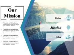Our mission ppt inspiration designs