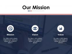 Our mission ppt portfolio visuals
