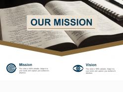 Our mission ppt slides