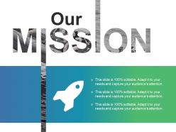 Our mission ppt slides design ideas