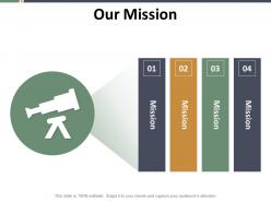 Our mission ppt slides design templates