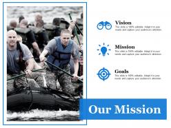 Our mission ppt summary clipart