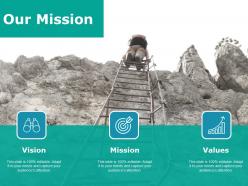 Our mission ppt summary diagrams