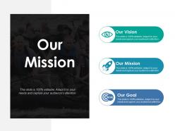 Our mission ppt summary display