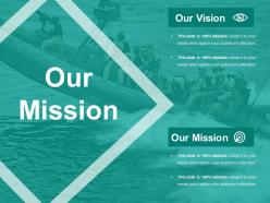Our mission ppt visual aids pictures