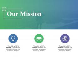 Our mission presentation design
