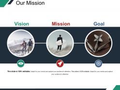 Our mission presentation diagrams template 2