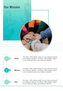 Our Mission Responsive Design Proposal One Pager Sample Example Document