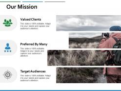Our mission target audiences ppt powerpoint presentation inspiration slides