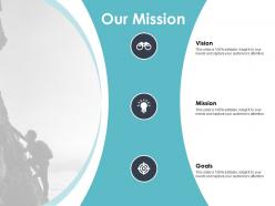 Our mission targets vision f148 ppt powerpoint presentation portfolio outfit