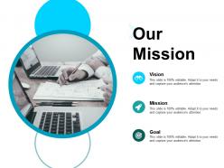Our mission vision b5 ppt powerpoint presentation show influencers