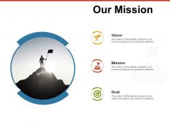 Our mission vision goal a53 ppt powerpoint presentation outline