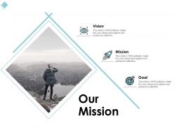 Our mission vision goal c1023 ppt powerpoint presentation file information