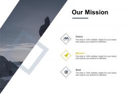 Our mission vision goal c863 ppt powerpoint presentation file deck