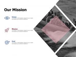 Our mission vision goal c864 ppt powerpoint presentation file examples