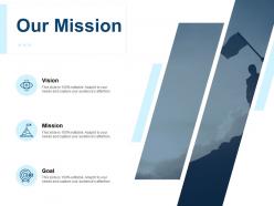 Our mission vision goal f242 ppt powerpoint presentation pictures summary