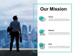 Our mission vision goal f264 ppt powerpoint presentation pictures graphics